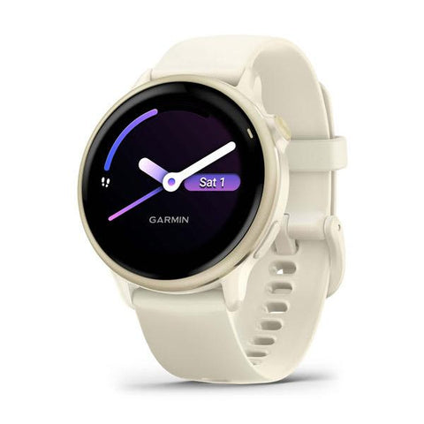 Garmin vívoactive 6 3,05 cm (1.2") AMOLED 42 mm Digitale 390 x 390 Pixel Touch screen Bianco Wi-Fi GPS (satellitare)