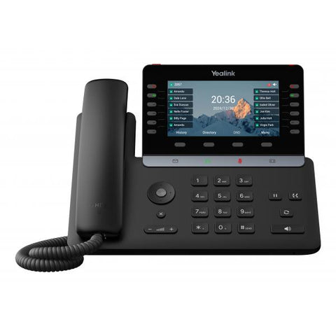 Yealink SIP-T85W - VoIP-Telefon mit Rufnummernanzeige/Anklopffunktion - IEEE 802.11a/b/g/n/ac/ax (Wi-Fi)