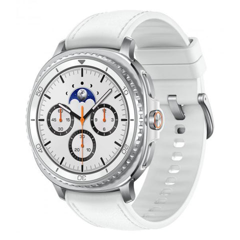 Samsung Galaxy Watch8 Classic - 46 mm - intelligente Uhr mit Hybridband - Hybrid-Eco-Leder - Bandgr??e: S/M/L - Anzeige 3.4 cm (1.34")