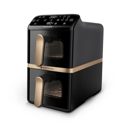 Philips NA462/70 Airfryer 4000 Series Stacked Dual Basket 10L RapidAir Heiluftfritteuse (NA462/70)