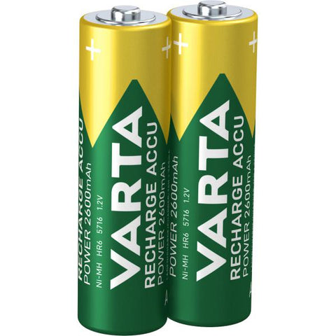 BATTERIA STILO AA RICARICABILE 2600MAH CONF.BLISTER 2PZ VARTA