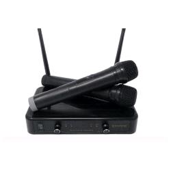 EMPIRE SERIE W-601 RADIOMICROFONI CON RICEVITORE WIRELESS UHF 30MT NERO