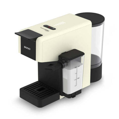 Sogo 4 in 1 Espresso Machine -with Milk Tank White/Black 14 (CAF-SS-7660)
