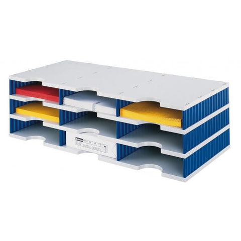 Styro styrodoc trio scatola per la conservazione di documenti Polistirolo Blu, Grigio