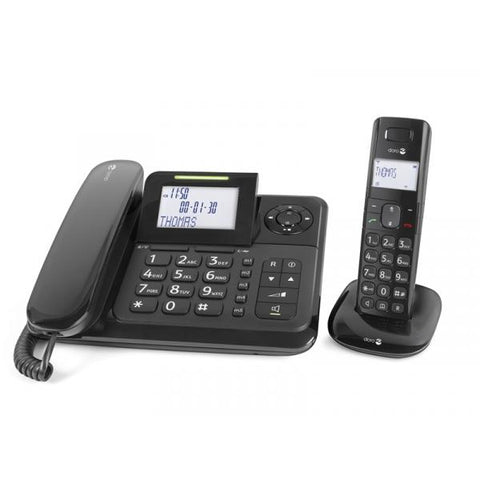 Doro Comfort 4005 Telefono analogico/DECT Nero Identificatore di chiamata