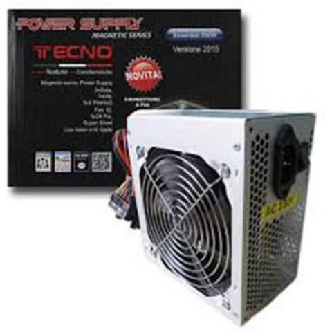 ALIMENTATORE ATX 24PIN 550W TECNO ACCESSORI BIG FUN RETAIL ESSENTIAL