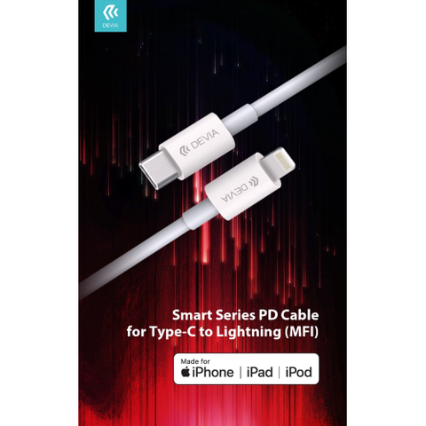 Devia Cavo carica e dati 1,5 m 3A Certific. MFI Tipo-C a Lightning