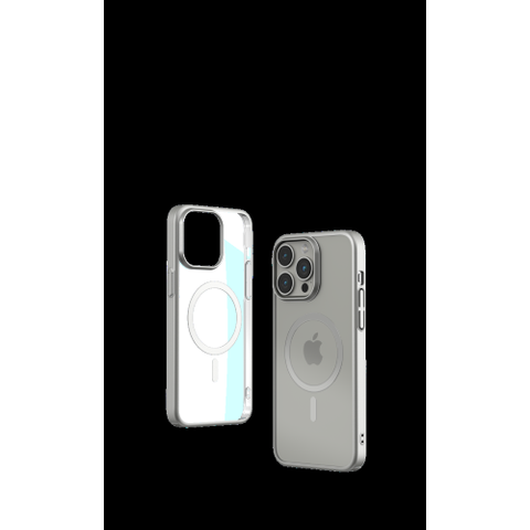 Devia Cover Magnetica Glimmer con Apple Magsafe iPhone 15 Pro Silv
