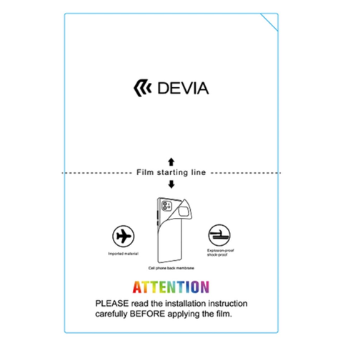 Devia Pellicola Posteriore 12x18 TPU Anti Shock per plotter