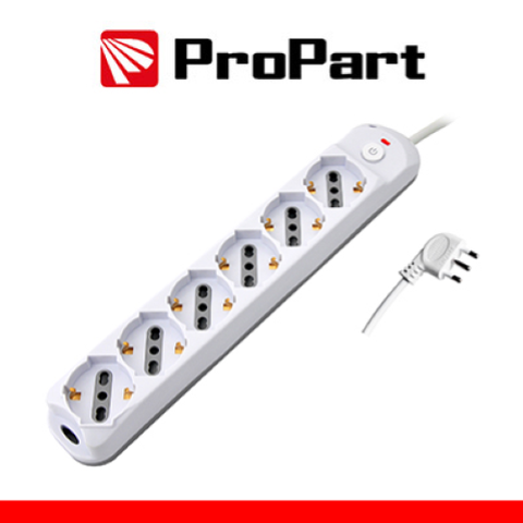 Propart Multipresa 6pos bipasso/schuko + interrutt nuevo modelo