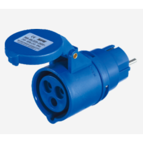 Propart Adattatore Presa Indust. Spina Schuko 16A 2P+T 220-250V IP44