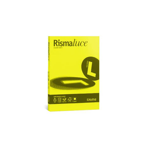 CARTOTECNICA FAVINI RISMALUCE RISMA DA 200 FOGLI 140 GR 21 X 29.7 CM A4 GIALLO SOLE