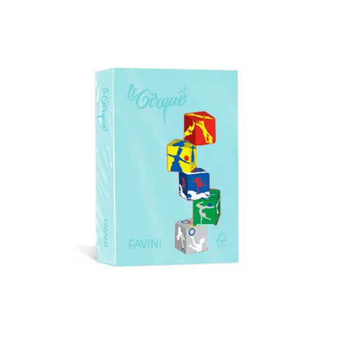 FAVINI LE CIRQUE CARTA INKJET/LASER FORMATO A4 1 CONFEZIONE 500 FOGLI CELESTE