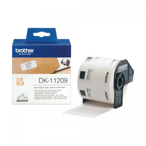 BROTHER DK-11209 ROTOLO ETICHETTE ADESIVE BIANCO OPACO 292X62 MM 800 ETICHETTE/ROTOLO PER QL500/QL500A/QL550/QL560VP/QL570/QL580N/QL650TD/QL1050/QL1060N