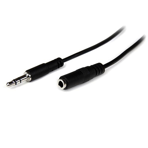 STARTECH CAVO AUDIO PROLUNGA 1 X M JACK 3.5 1 X F JACK 3.5 MM 1 M NERO