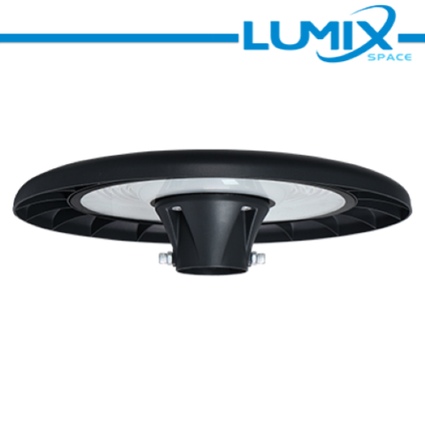 Nero Lampione LED testa palo 100w IP65 100lm/w 90