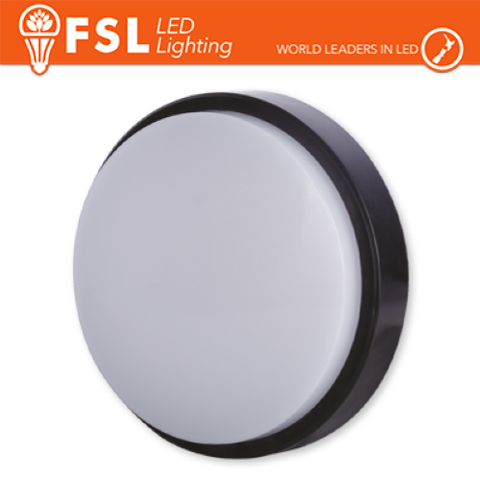 Luce Naturale - 4000K Plafoniera LED ROTONDA NERA 15W 4000K 180*55 IP54