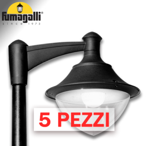 5x VIVI 400 NERO TRASP POWER LED E27 30W CCT SET