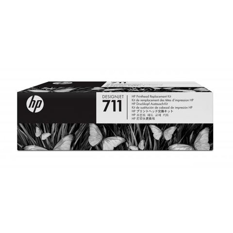 HP 711 KIT RICAMBIO TESTINA NERO + MULTICOLOR PER DESIGNJET T520 EPRINTER DA 610MM- T520 EPRINTER 914MM GARANZIA ITALIA (C1Q10A)