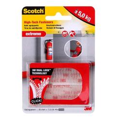 3M SCOTCH EXTREME NASTRO BIADESIVO 25 mm X 7.5 MT TRASPARENTE CONF 2 Pz.