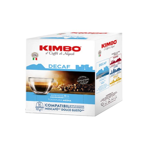 KIMBO DECAFFEINATO COMPATIBILE CON NESCAFE DOLCE GUSTO 16 CAPSULE