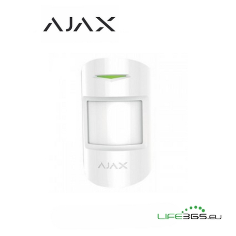 AJAX COMBIPROTECT RILEVATORE DI MOVIMENTO E ROTTURA VETRO PET IMMUNE BIANCO