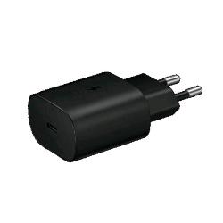 SAMSUNG GP-PTU021SOABQ CARICABATTERIE DA RETE TRAVEL ADAPTER USB-C 25W BLACK IN CONFEZIONE BULK
