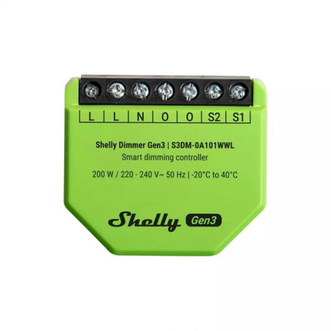 SHELLY DIMMER GEN3 - SMART DIMMER AC 1CH. WI-FI + PM