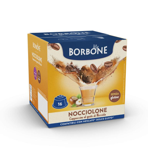 BORBONE NOCCIOLONE 16 CAPSULE COMPATIBILE CON DOLCE GUSTO