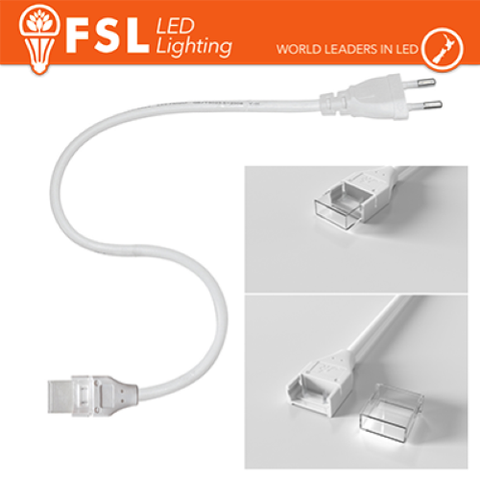 BIANCO CAVO SPINA PER STRISCE LED 220V