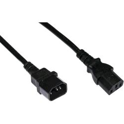 ROLINE/VALUE CAVO ALIMENTAZIONE PROLUNGA IEC C13/C14 MASCHIO/FEMMINA 1.8 MT NERO
