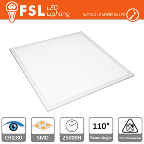 LUCE NATURALE - 4000K PANNELLO LED 60X60CM - 48W 4000K CRI80 BACK-LIT