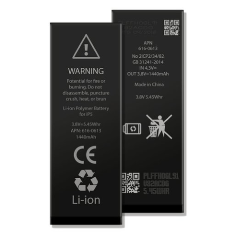 APPLE BATTERIA PER IPHONE 5, 1440MAH