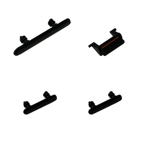 APPLE SET PULSANTI VOLUME+MUTE+POWER ON/OFF PER IPHONE XR NERI