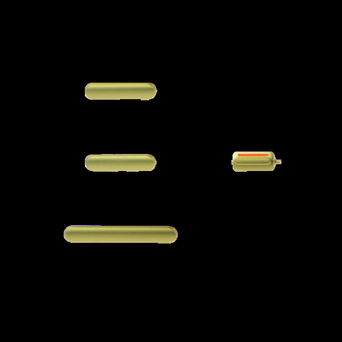 APPLE PULSANTI VOLUME+MUTE+POWER ON/OFF PER IPHONE 11 GIALLI