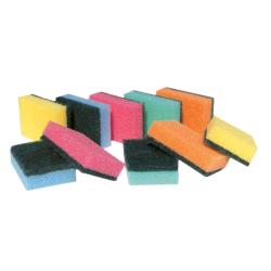 PIPPO SPUGNE ABRASIVE COLORATE MULTIUSO CONF 10 PZ.