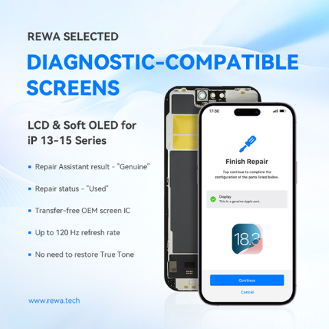 APPLE IPHONE 12 PRO MAX DISPLAY SOFT-OLED FHD NERO ORIGINALE RIGENERATO DIAGNOSTICA