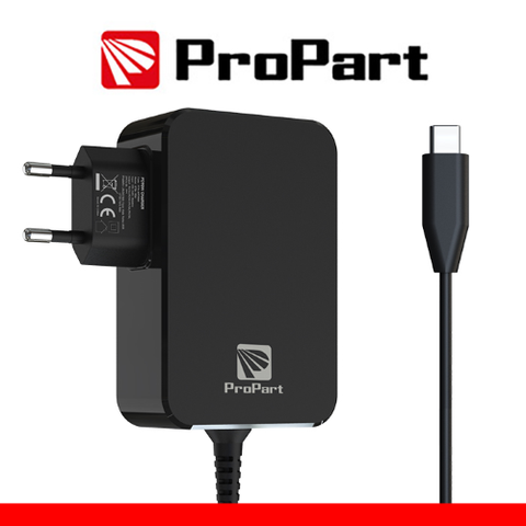 ALIMENTATORE PROPART GAN TYPE C 90W NERO