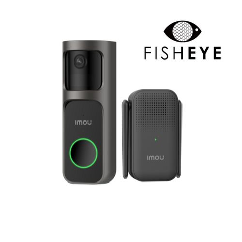 KIT IMOU VIDEOCAMPANELLO 3S A BATTERIA 2.5K CON LENTE FISHEYE + CICALIN WIRELESS