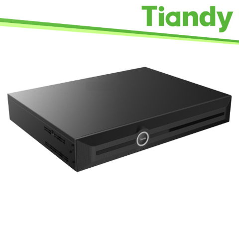 NVR TIANDY DE 40 CANALES 80/80 MBPS, GRABACIÓN 8 MP/4K, 2 PUERTOS LAN, 2 DISCOS DUROS - TC-R3240
