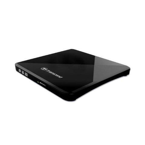 TRANSCEND TS8XDVDS-K MASTERIZZATORE ESTERNO USB ULTRASLIM COMPATIBILE CD-R/RW DVDR DVDRW DVDR DL DVD-RAM DISC BLACK GARANZIA ITALIA