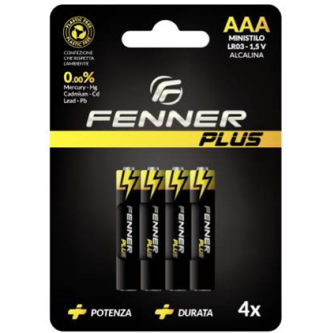 FENNER BATTERIE MINISTILO AAA ALCALINA FN-LR03 1CNF/4PZ