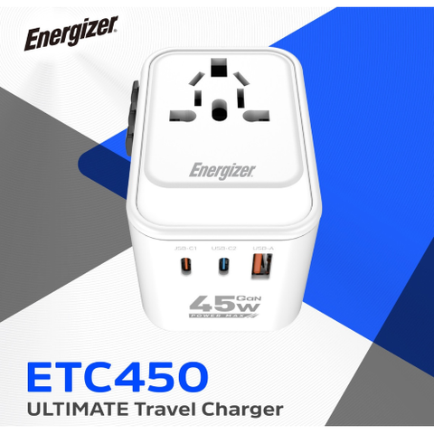 PRESA DA VIAGGIO INTERNAZ.PD45W 2 USB C 1 X USB A ENCHUFE DE VIAJE