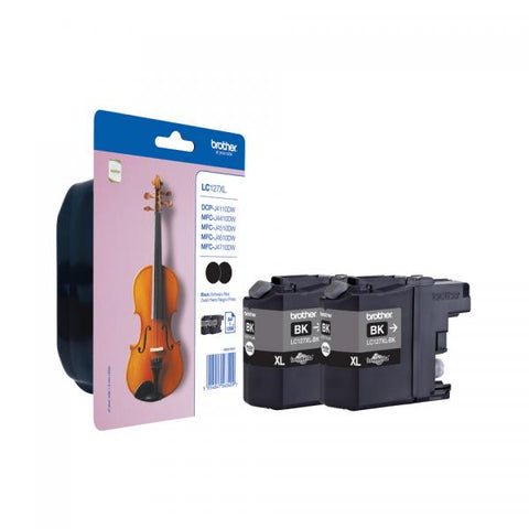 Brother LC-127XLBK cartuccia d'inchiostro 2 pz Originale Nero