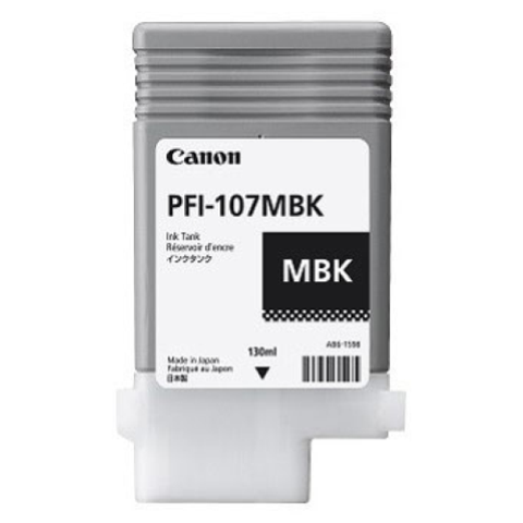 CANON SERBATOIO PULGADAS. NEGRO MATE PFI-107 MBK SINGOLO (130ML) X IPF 670 680 685 770 780 785