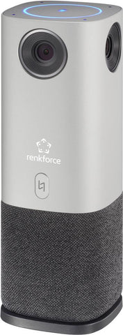 Renkforce RF-CC-800 360 Videokonferenz-System Full HD 1920 x 1080 Pixel 360 Erfassung, 4 Weitwinkel-Kameras, Voice Tracking Mikrofone (bis 5 m Reichweite) (RF-5233130)