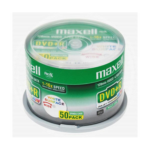 MAXELL 275702 DVD+R 16X PRINTABLE CAMPANA 50PZ