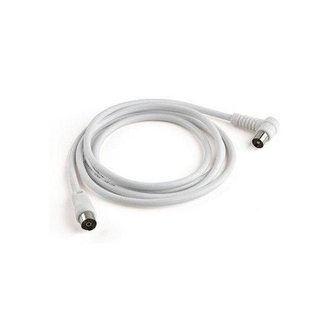 MELICONI 497101BA CAVO ANTENNA TV SLIM COASSIALE 9.5 MM MASCHIO/FEMMINA 2 MT COLORE BIANCO
