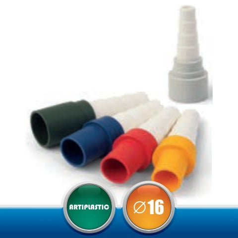 1607RU Raccordo Unico per Tubo Scarica Condensa - Diametro 16 Giallo