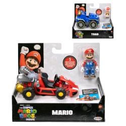 JAKKS SUPER MARIO MOVIE PERSONAGGIO E KART MODELLO CASUALE